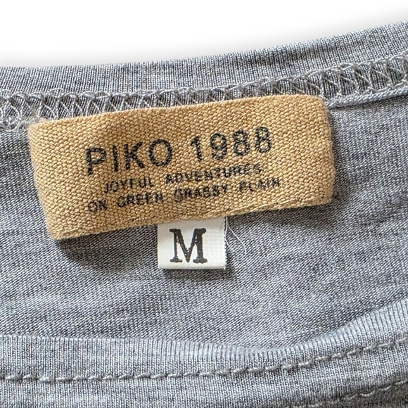 Piko 1988 Women's Long Sleeve Tunic, Gray, Size Medium - Picture 4 of 5